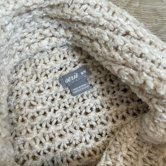 Aerie beige turtleneck pullover sweater - Picture 5 of 6